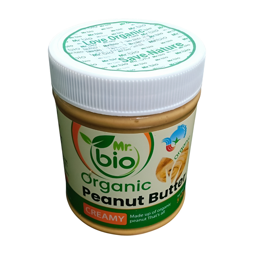 Mr. Bio Organic Peanut Butter Creamy 510 gm